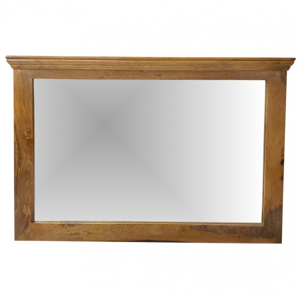 Hängender Spiegel NEW YORK 150X100 aus Toffi-Mangoholz  Hängender Spiegel NEW YORK 150X100 aus Toffi-Mangoholz